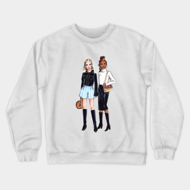 Bestie Crewneck Sweatshirt by Ji Illustrator